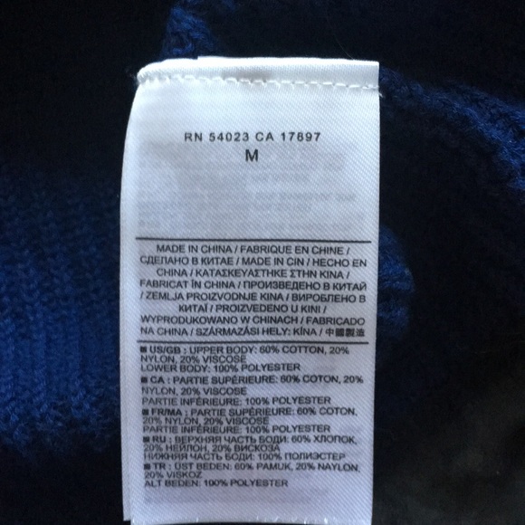 NWOT Banana Republic dark blue layered ribbed soft sweater - Picture 7 of 9